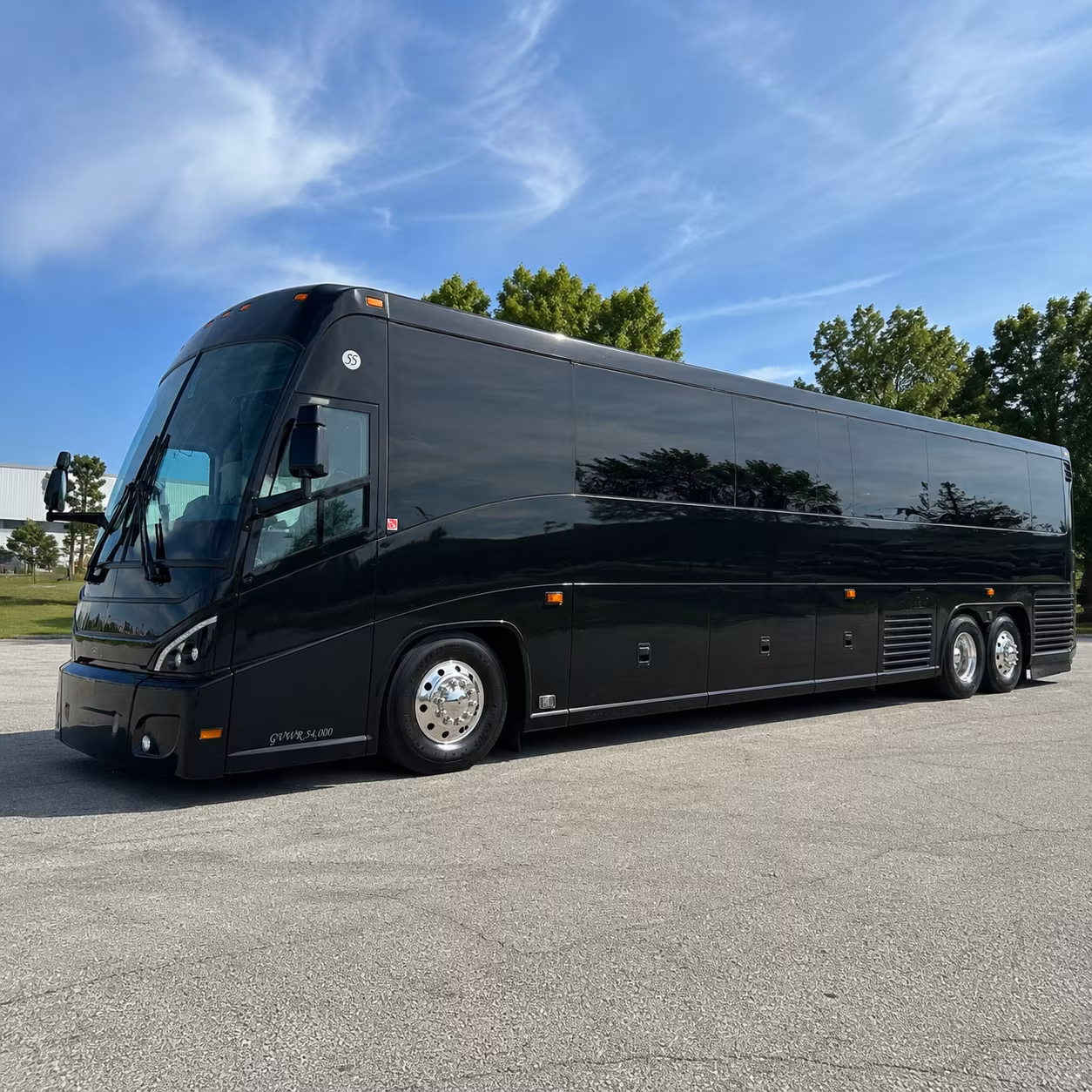 Charlotte School Event Transportation party bus exterior