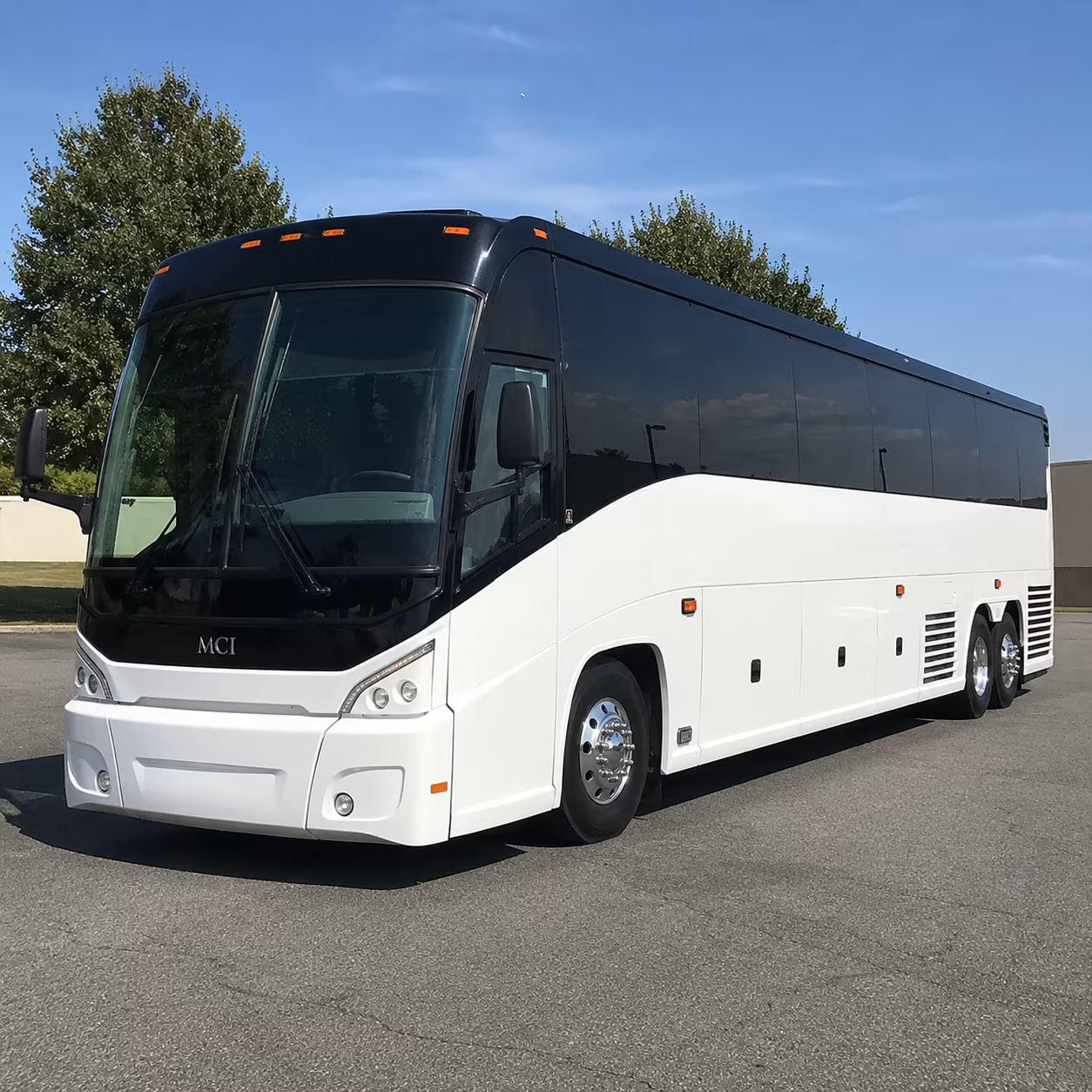 Charlotte School Event Transportation party bus exterior